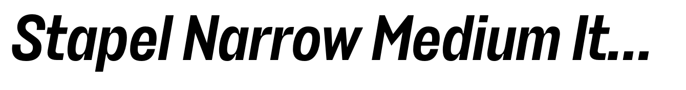 Stapel Narrow Medium Italic